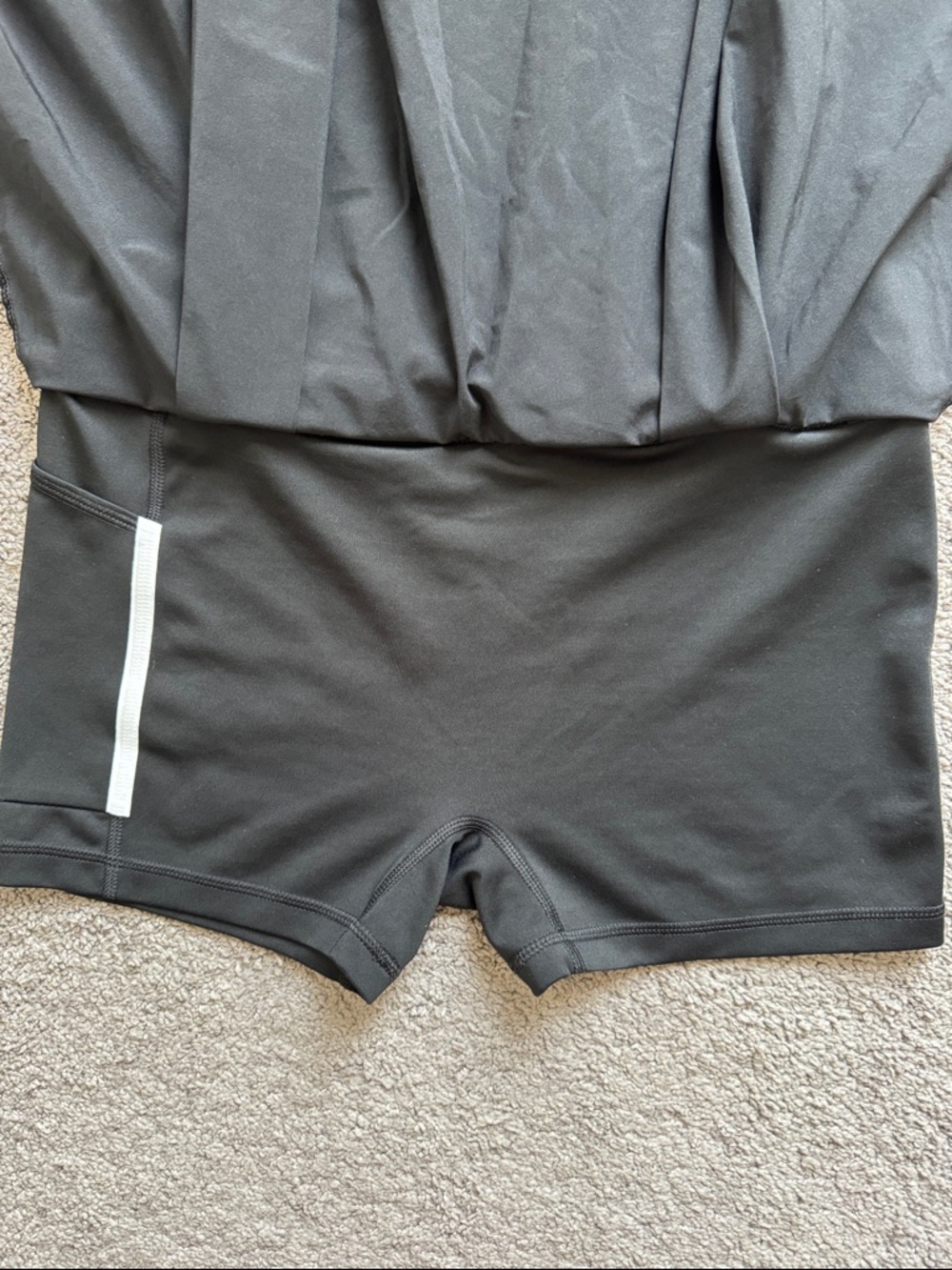 NWOT Nike Embossed 13” Club Tennis Skirt Black Size M - Picture 14 of 16